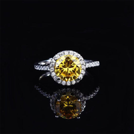 1 Carat Moissanite 925 Sterling Silver Ring for Elegance