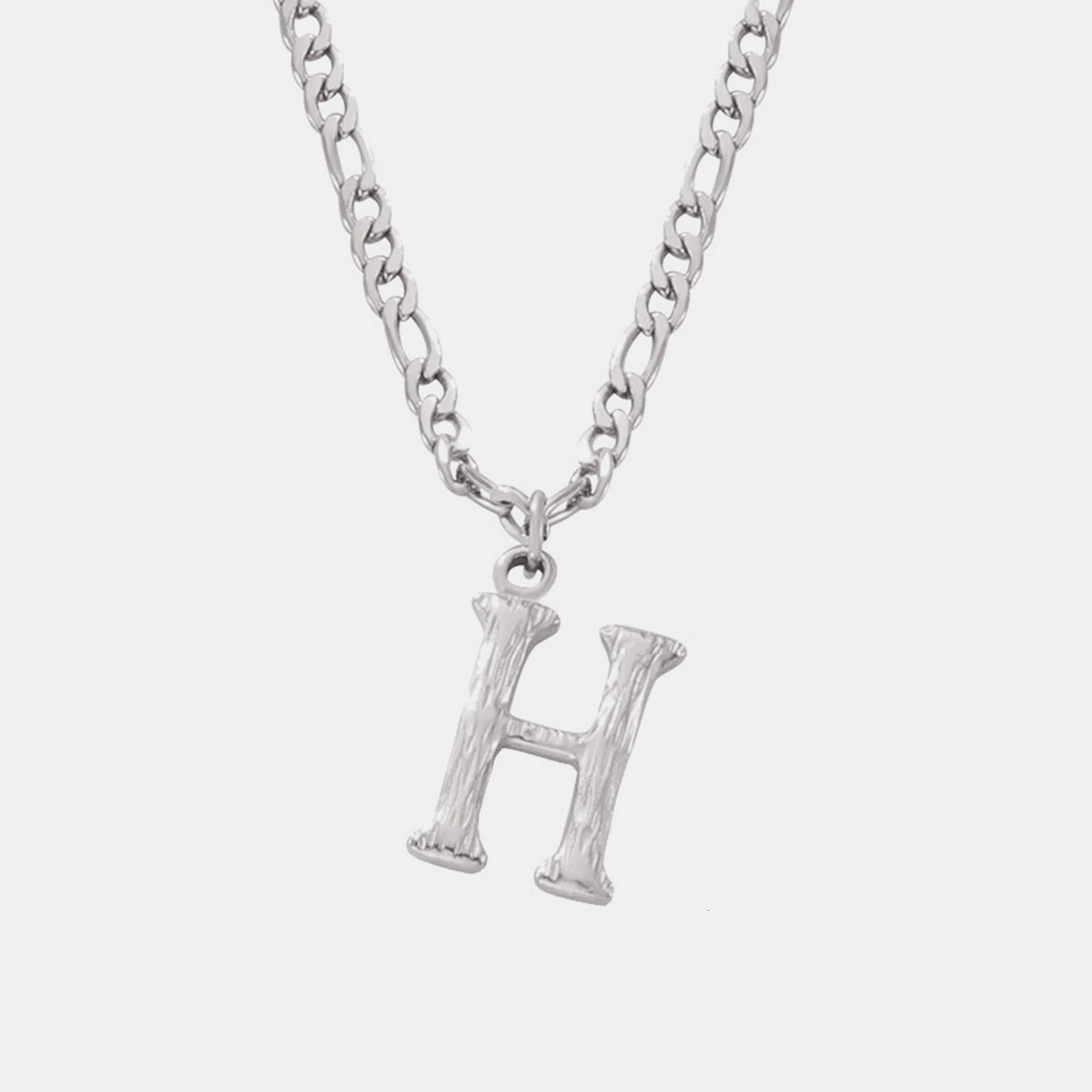 Customizable Titanium Steel Letter Pendant Necklace Monogram Jewelry Personalize Initials Gift For Women And Men