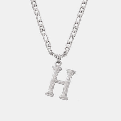 Customizable Titanium Steel Letter Pendant Necklace Monogram Jewelry Personalize Initials Gift For Women And Men