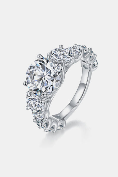 8 Carat Moissanite 925 Sterling Silver Ring for Elegance