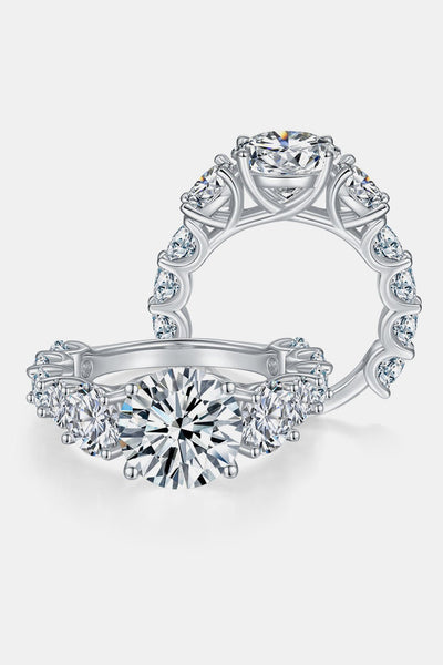 8 Carat Moissanite 925 Sterling Silver Ring for Elegance