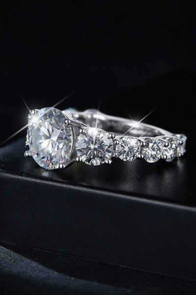 8 Carat Moissanite 925 Sterling Silver Ring for Elegance