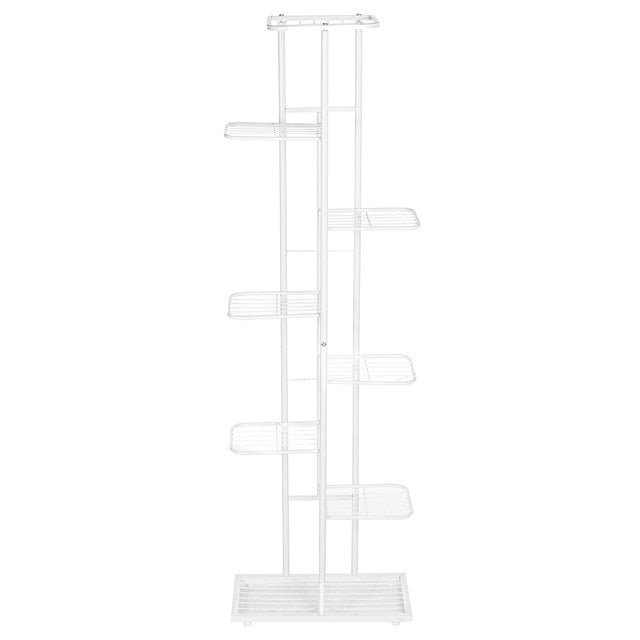 8 Tiers Iron Flower Rack 43x22x141cm Plant Stand Multi Flower Stand Shelves - Ruth Envision