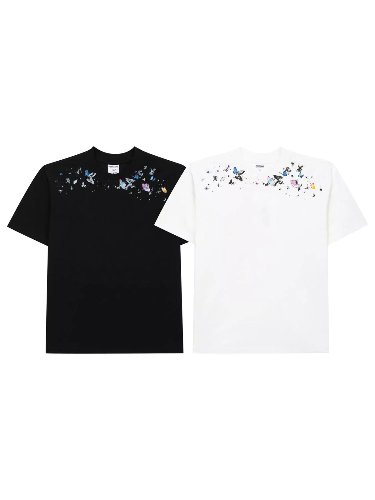 Men's Butterfly Graphic Round Neck T-Shirt