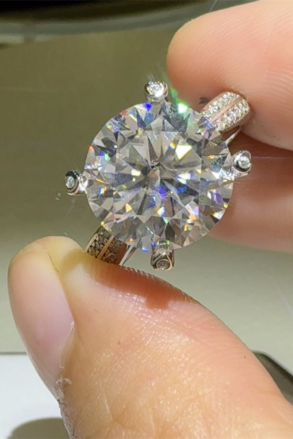 5 Carat Moissanite 925 Sterling Silver Ring for Women