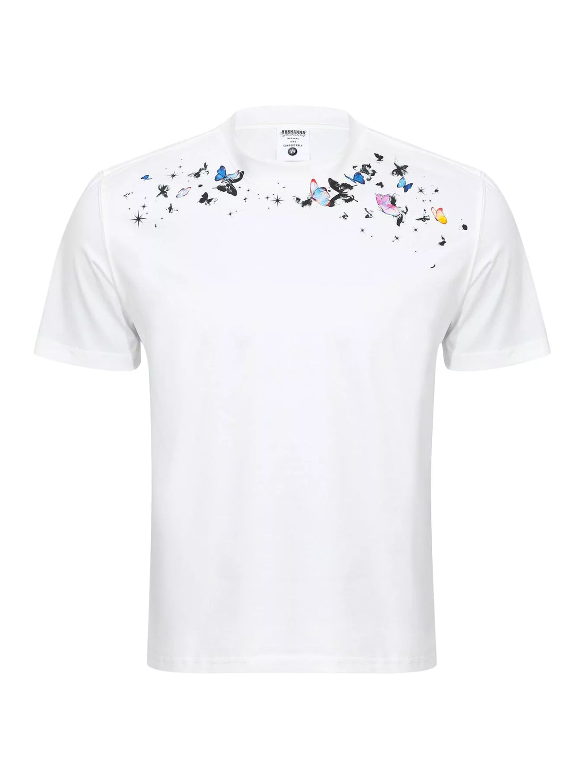 Men's Butterfly Graphic Round Neck T-Shirt