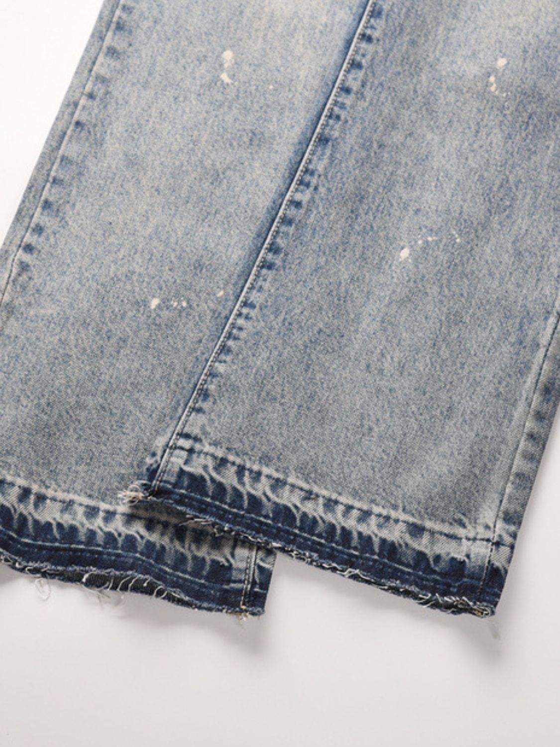 Men's Frayed Hem Bootcut Jeans for Modern Style Fashion