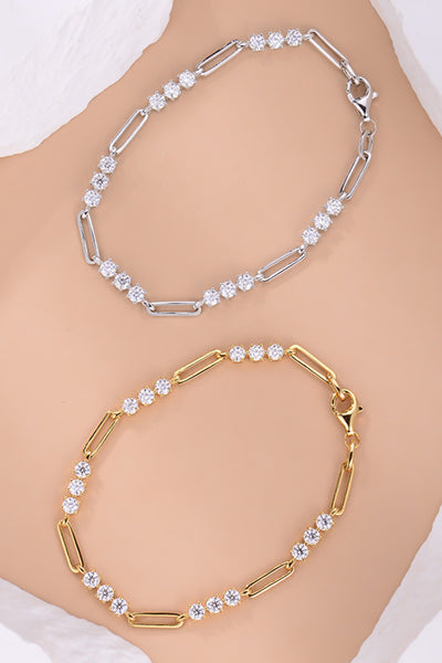 1.8 Carat Moissanite 925 Sterling Silver Bracelet for Elegance