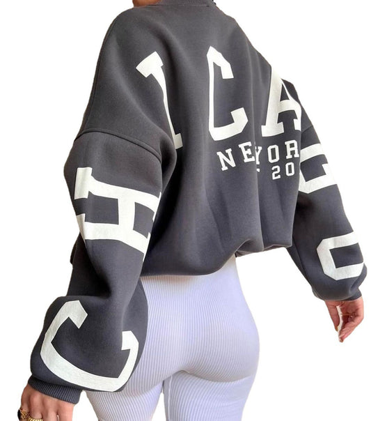 Trendy Y2K-Inspired Fleece Hoodie for Women Casual Fit