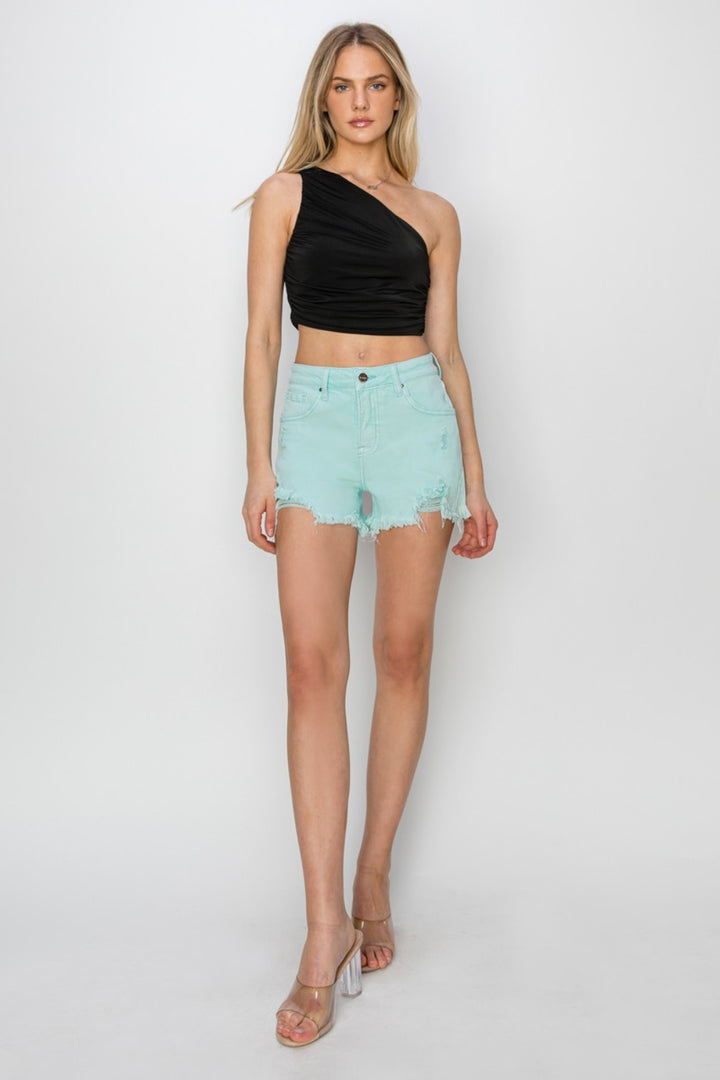 Chic Distressed Denim Shorts for Summer Fun