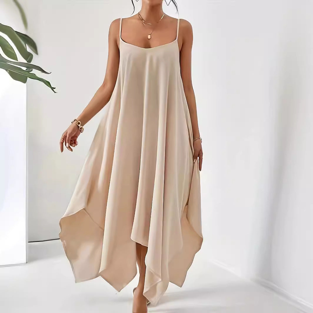Sophisticated Scoop Neck Midi Dress for Effortless Elegance
