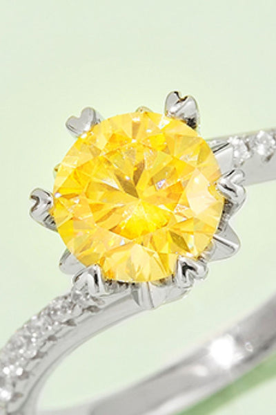 1 Carat Moissanite 925 Sterling Silver Ring for Elegance