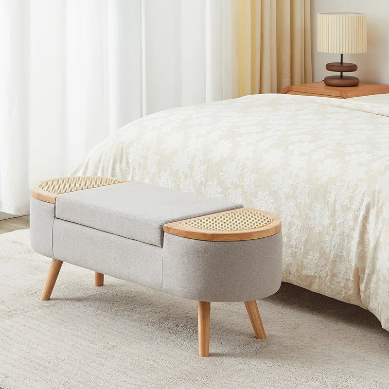 Upholstered Ottoman Storage Bench