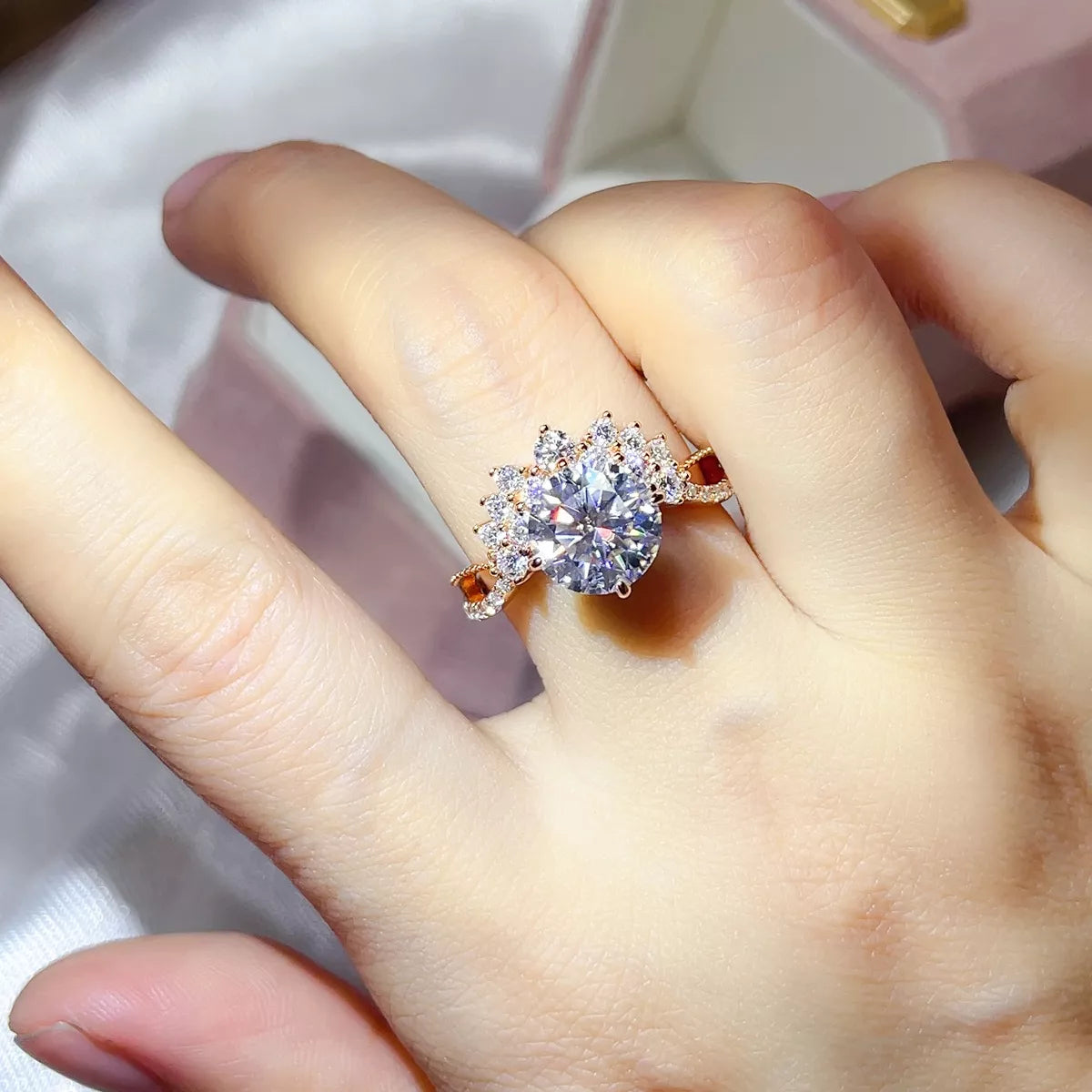 3 Carat 925 Sterling Silver Moissanite Ring