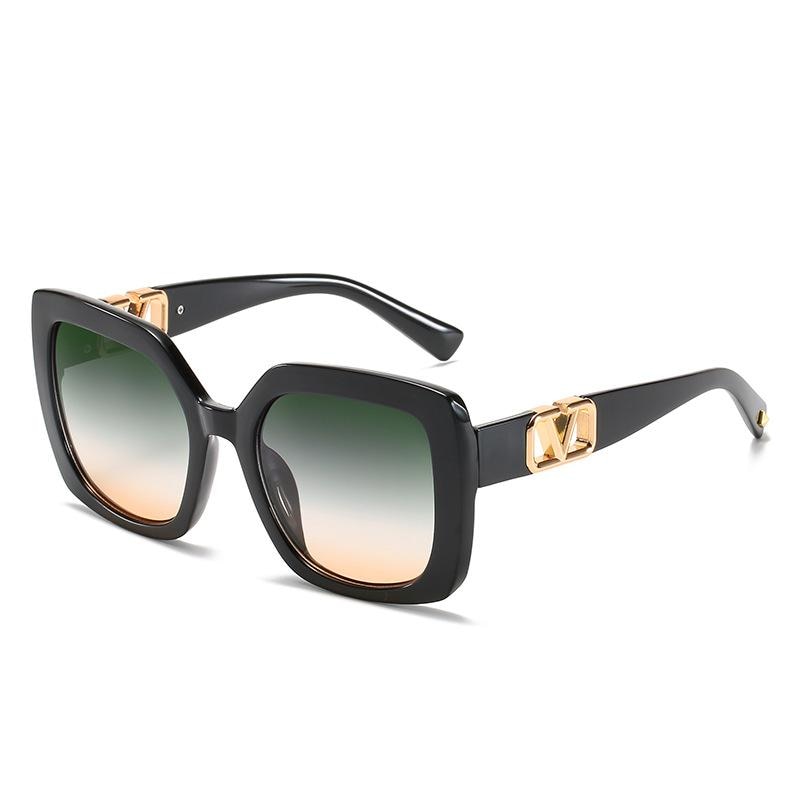 Trendy V-Shaped Large Frame Sunglasses for Women