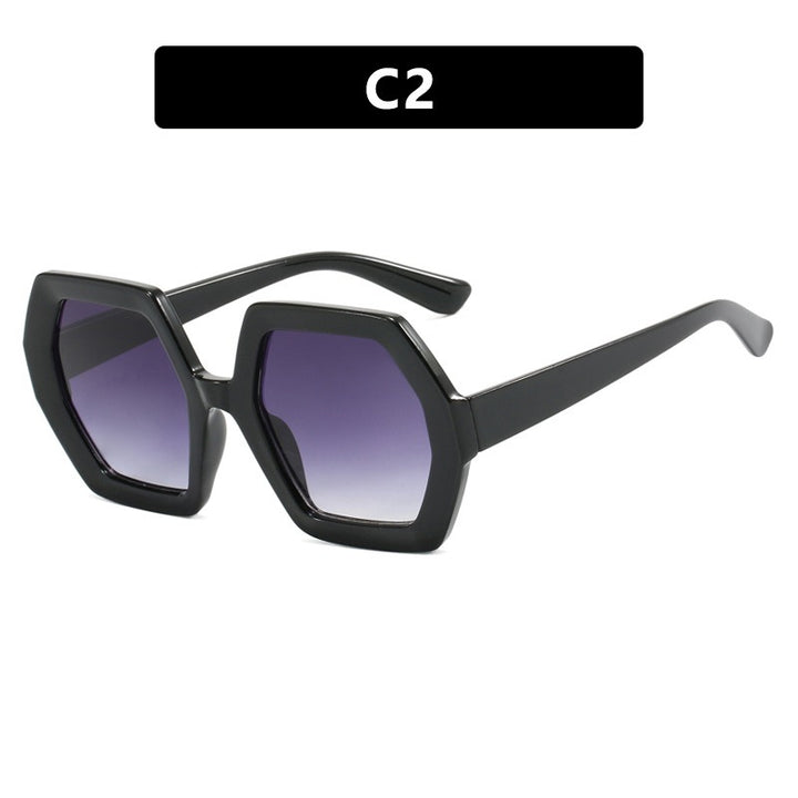 Polygon sunglasses anti-UV sunglasses