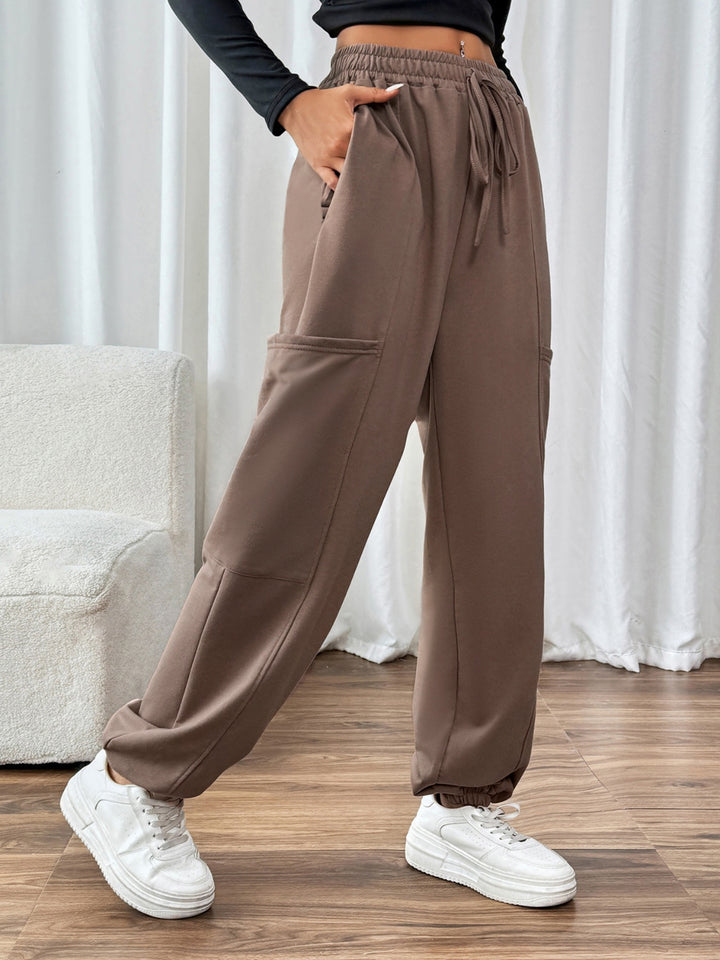 Chic Tie-Waist Joggers with Pockets