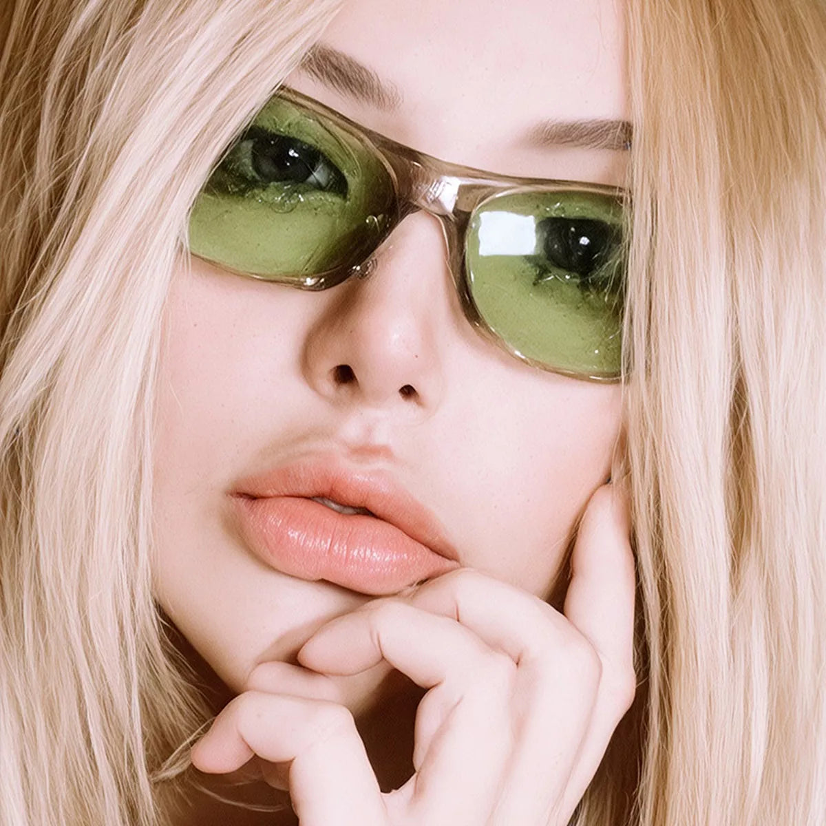 Rectangular Tinted Sunglasses