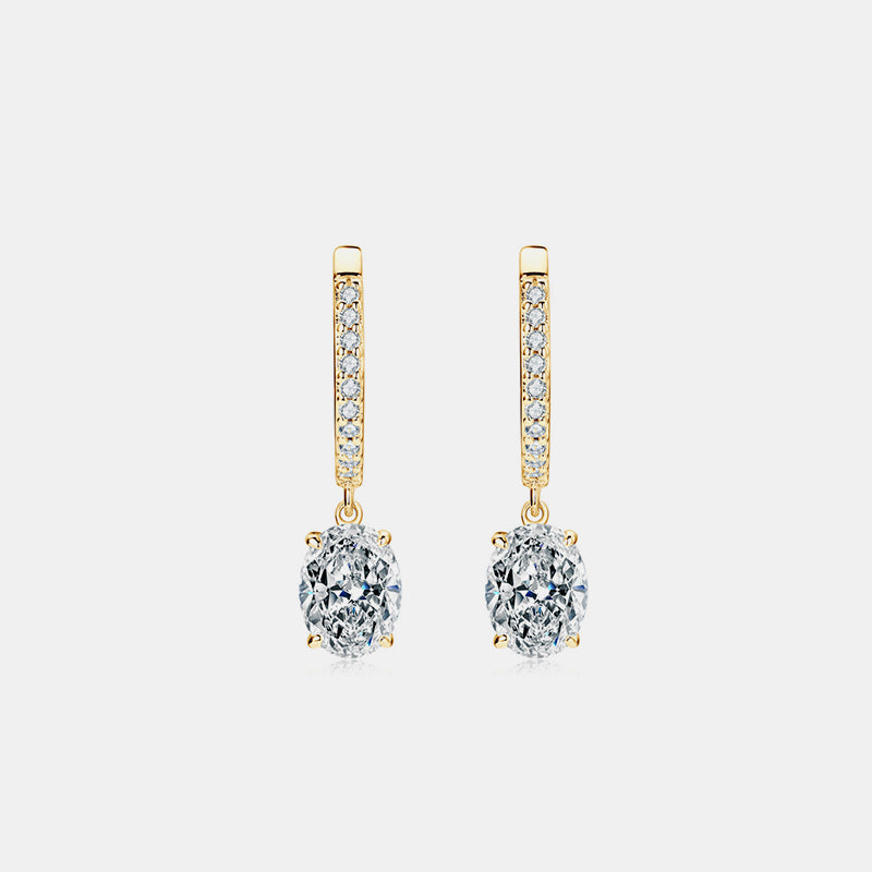 3 Carat Moissanite 925 Sterling Silver Earrings for Women