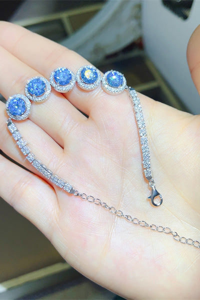 5 Carat Moissanite 925 Sterling Silver Bracelet for Elegance