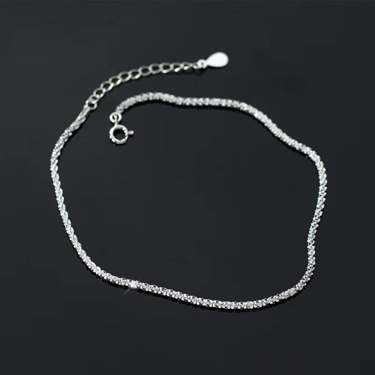 925 Sterling Silver Chain Adjustable Bracelet
