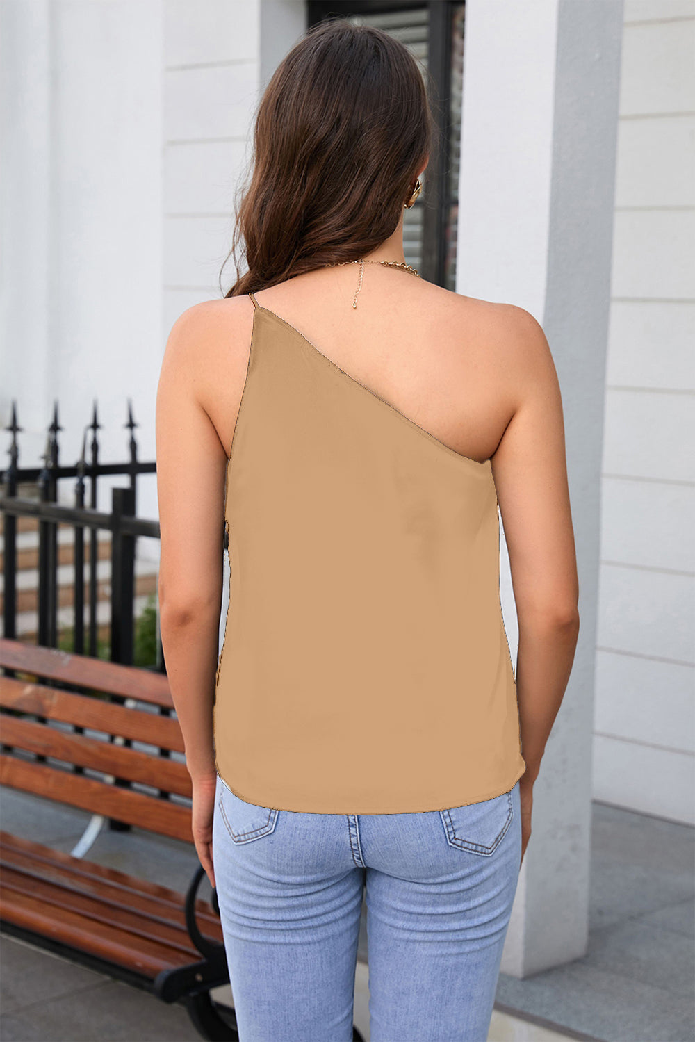 Chic Asymmetrical Sleeveless Blouse