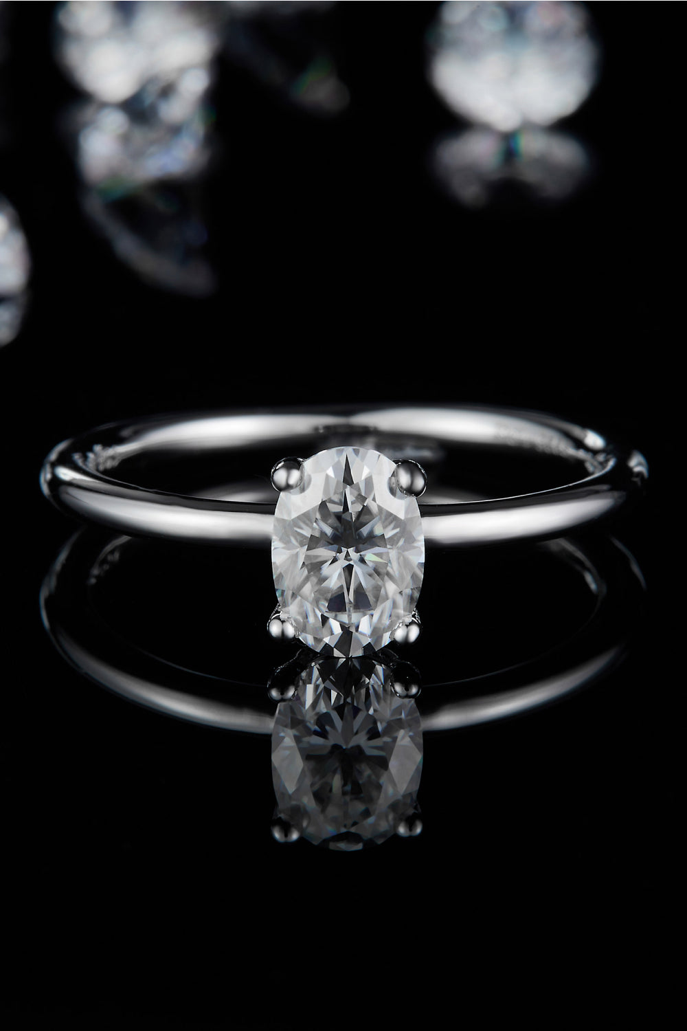 1 Carat Moissanite 925 Sterling Silver Solitaire Ring Design