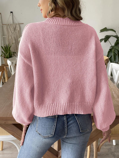 Pearl Open Front Long Sleeve Cardigan for Every Occasion
