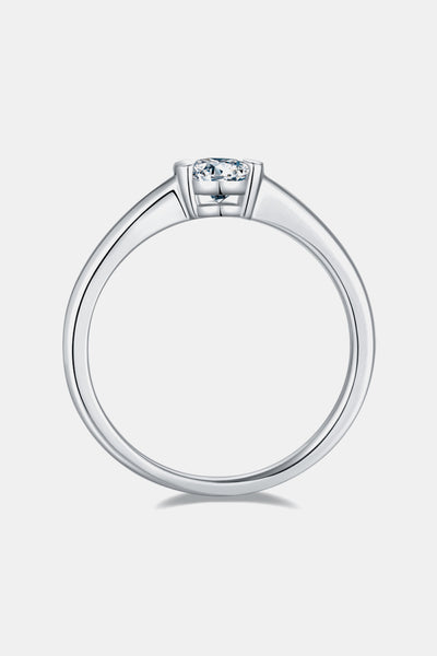 Moissanite 925 Sterling Silver Solitaire Ring for Elegance