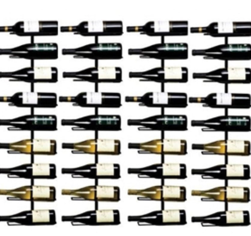 9-Bottle Wine Rack Wall Mounted Sturdy Wrought Iron - Ruth Envision