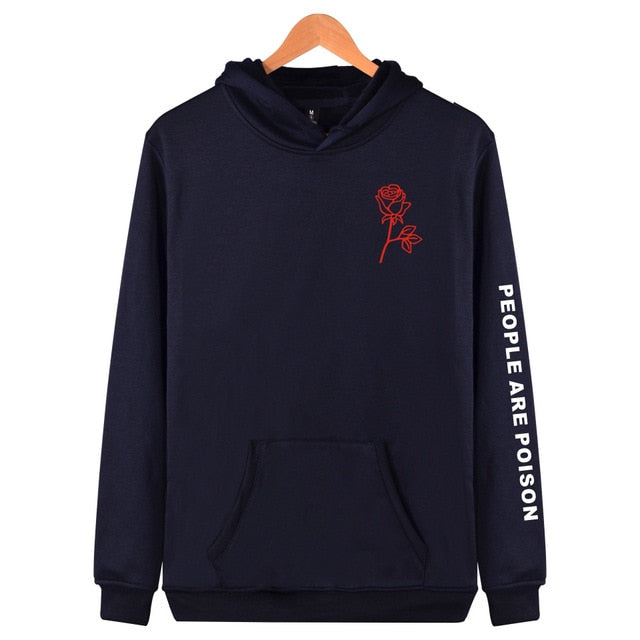 Poison Rose Print Unisex Summer Hip Hop Hoodie for All