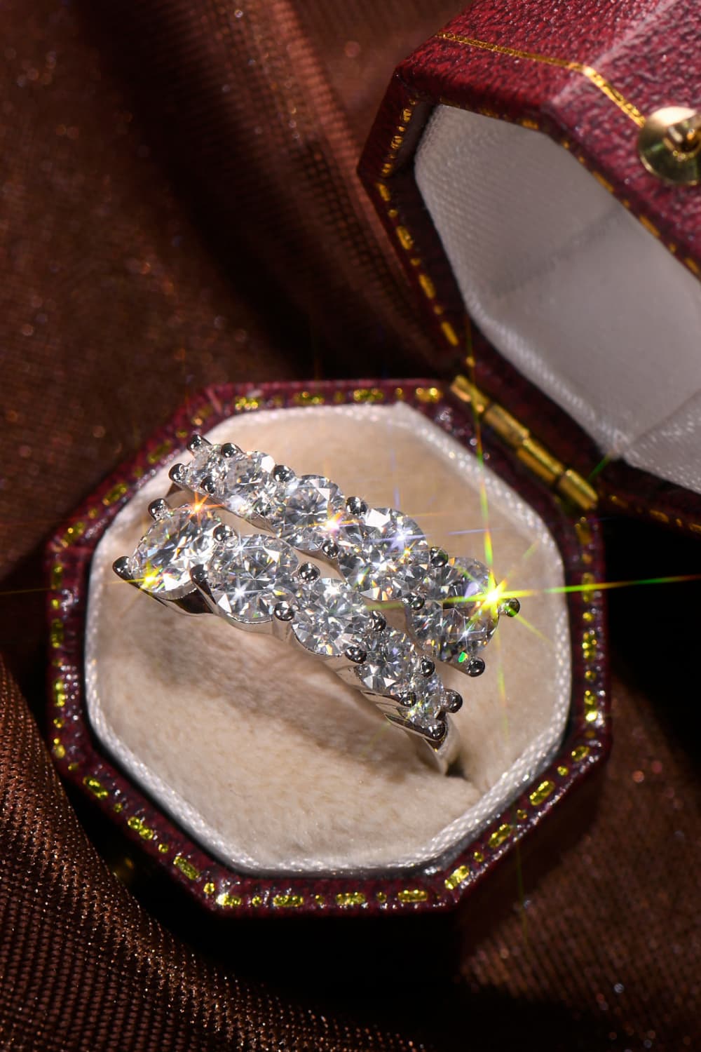Adored Moissanite 925 Sterling Silver Ring for Elegance