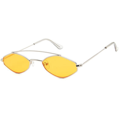 Vintage 90s Retro Oval Sunglasses for Women - Stylish Black Eyewear with UV400 Protection
