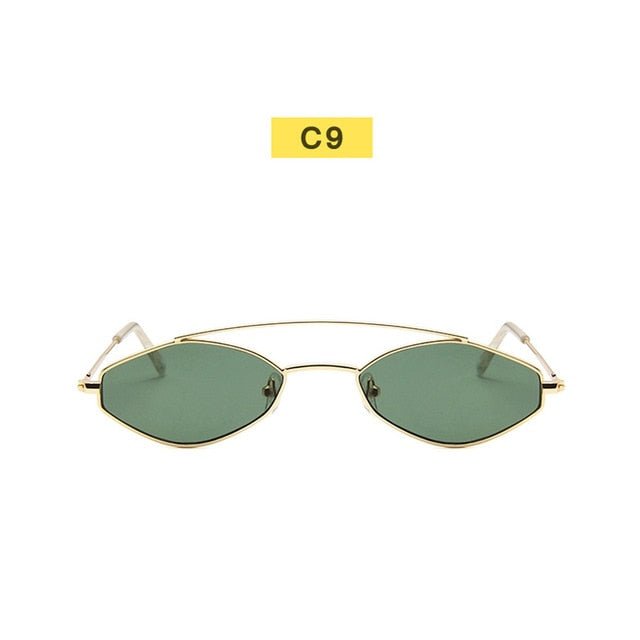 Vintage 90s Retro Oval Sunglasses for Women - Stylish Black Eyewear with UV400 Protection