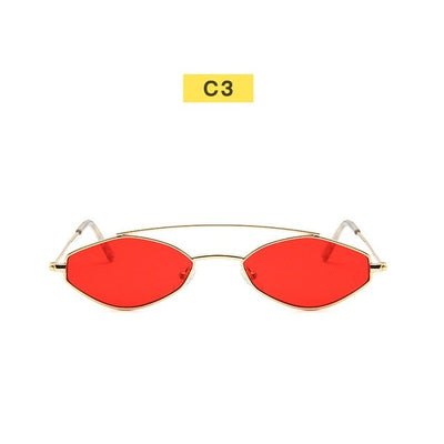 Vintage 90s Retro Oval Sunglasses for Women - Stylish Black Eyewear with UV400 Protection