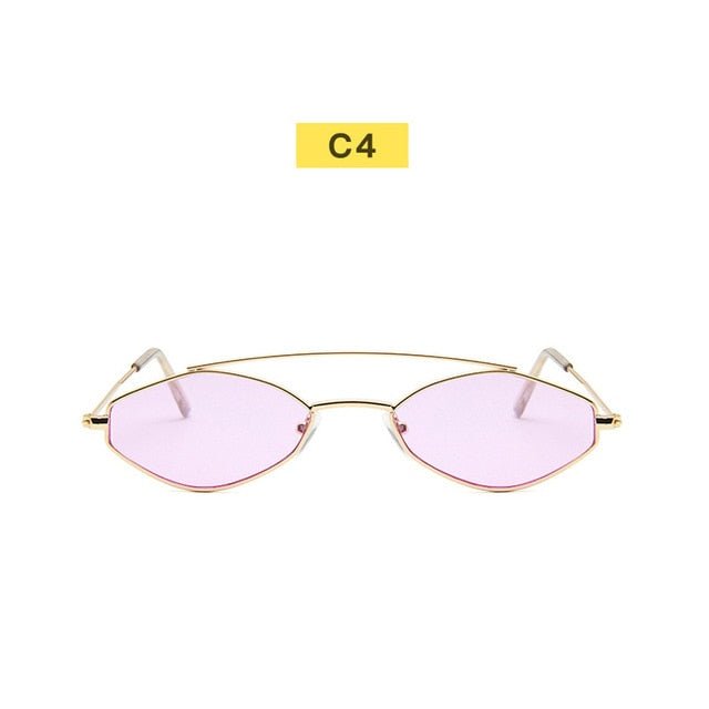 Vintage 90s Retro Oval Sunglasses for Women - Stylish Black Eyewear with UV400 Protection