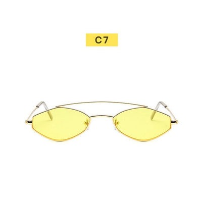 Vintage 90s Retro Oval Sunglasses for Women - Stylish Black Eyewear with UV400 Protection