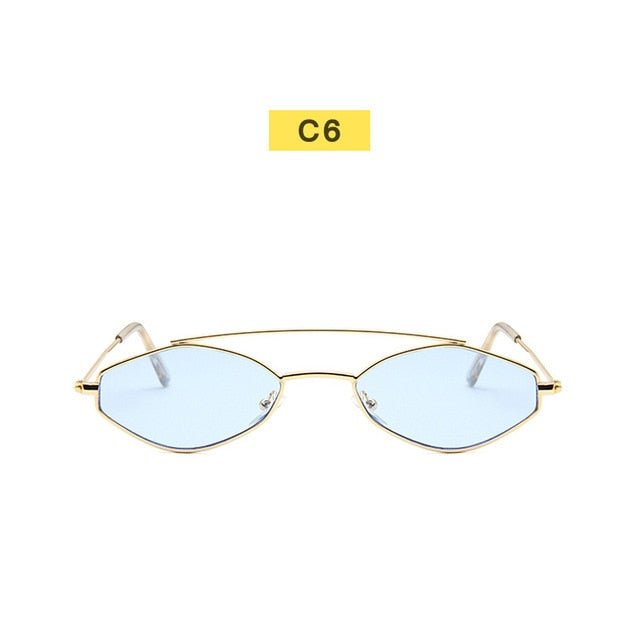 Vintage 90s Retro Oval Sunglasses for Women - Stylish Black Eyewear with UV400 Protection