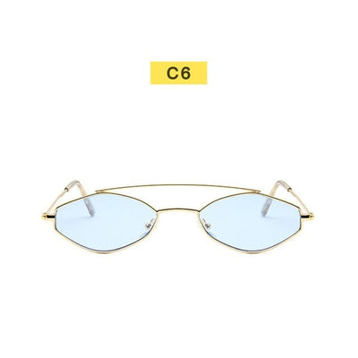 Vintage 90s Retro Oval Sunglasses for Women - Stylish Black Eyewear with UV400 Protection