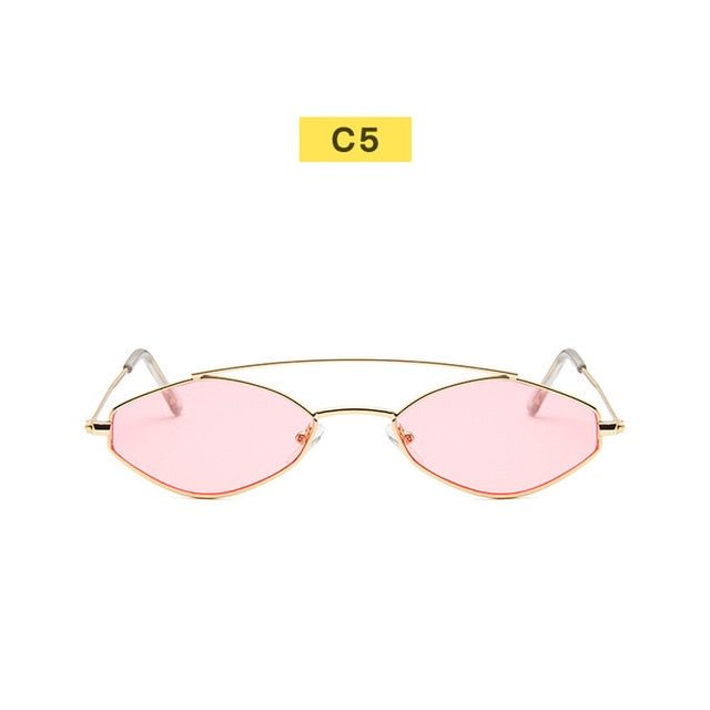 Vintage 90s Retro Oval Sunglasses for Women - Stylish Black Eyewear with UV400 Protection