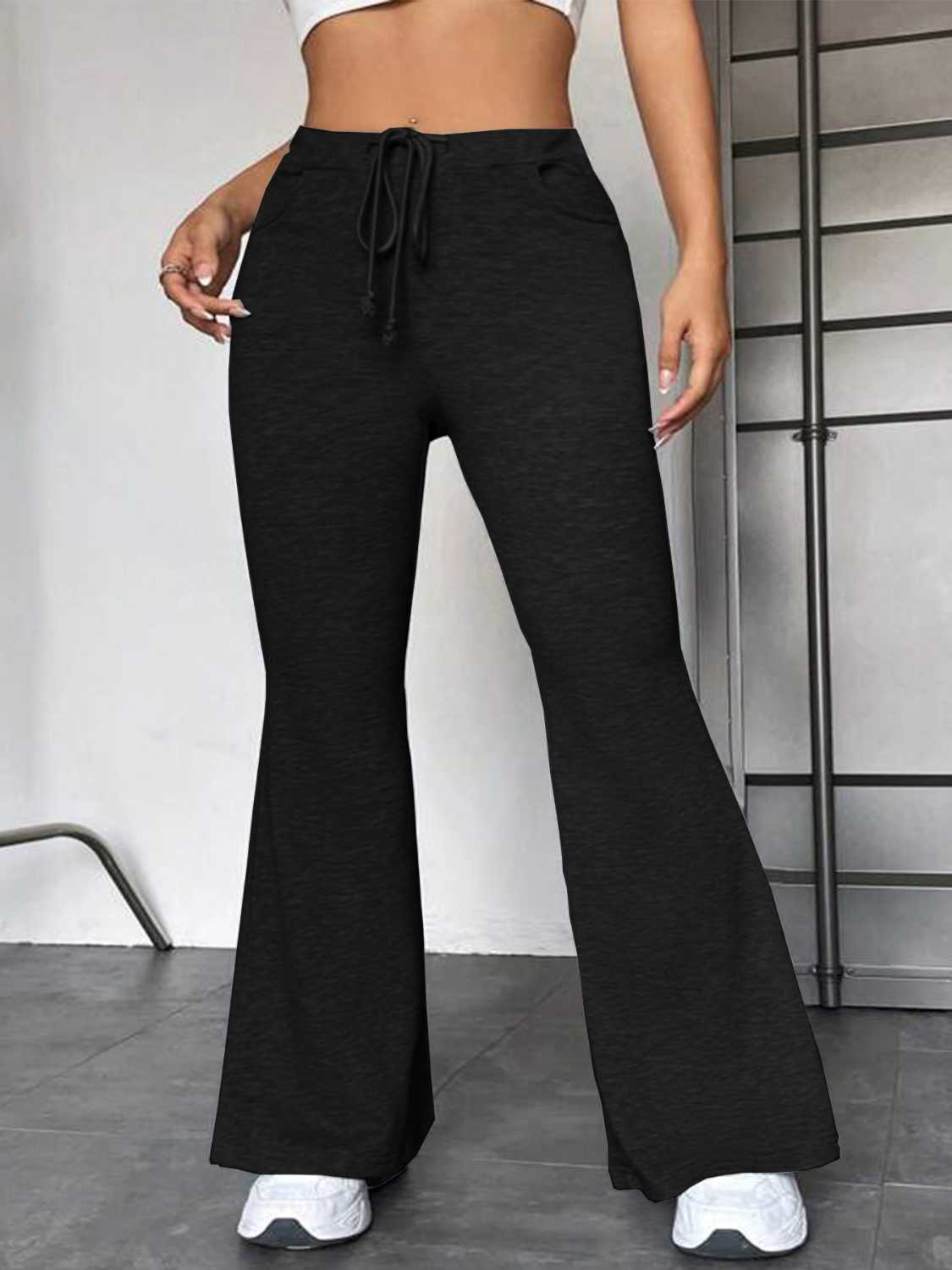 Versatile Drawstring Lounge Pants with Functional Pockets