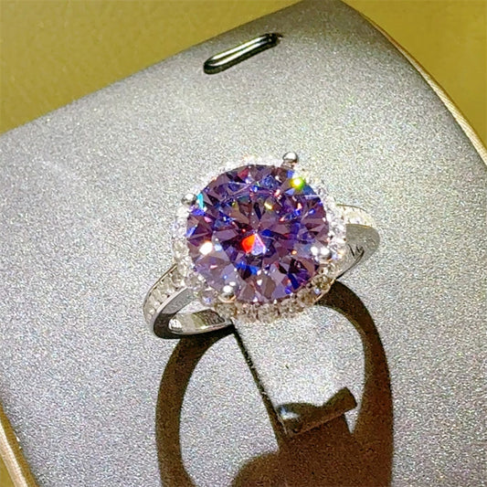 3 Carat Moissanite Zircon 925 Sterling Silver Ring Elegance