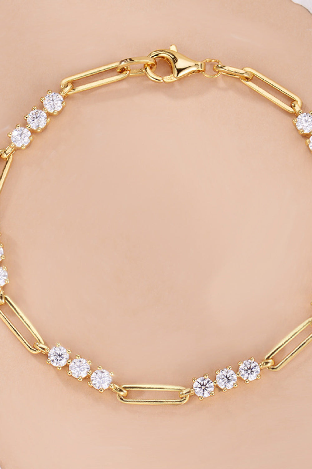 1.8 Carat Moissanite 925 Sterling Silver Bracelet for Elegance