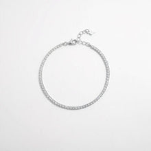 925 Sterling Silver Inlaid Zircon Bracelet