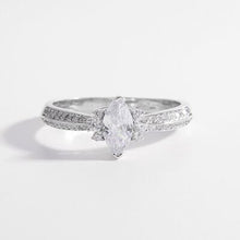 Elegant 925 Sterling Silver Inlaid Zircon Ring for You