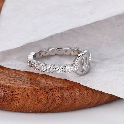 Elegant 925 Sterling Silver Zircon Ring for Any Occasion
