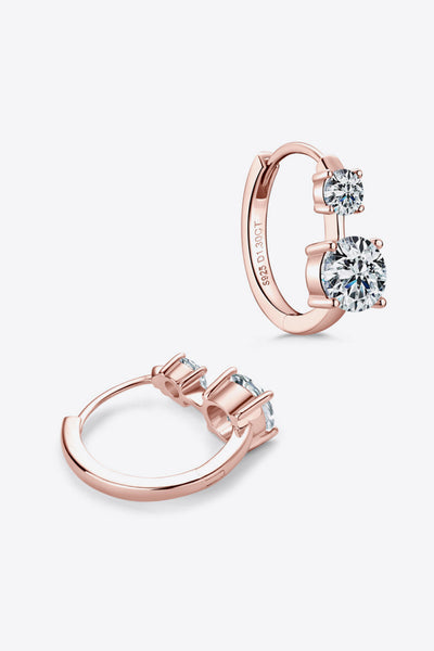 1.3 Carat Moissanite 925 Sterling Silver Earrings Set