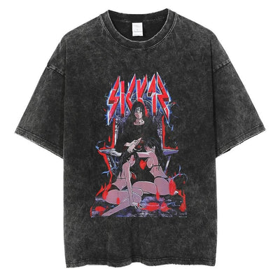 Naruto Vintage Washed Cotton Tee Harajuku Ninja Apparel
