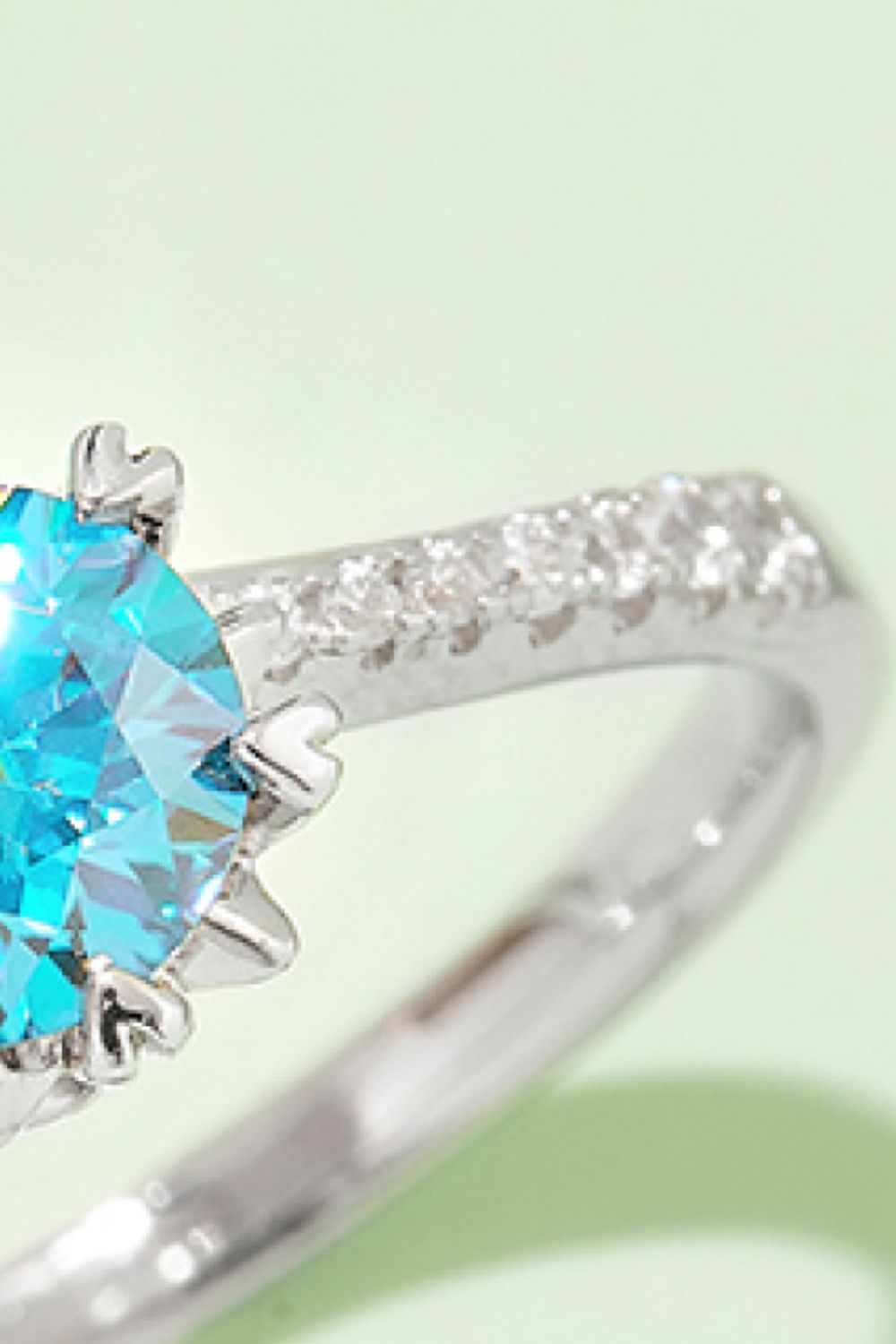 1 Carat Moissanite 925 Sterling Silver Ring for Elegance