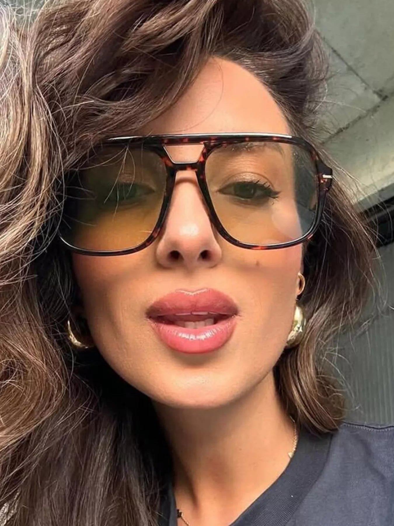Tinted Lenses Aviator Sunglasses